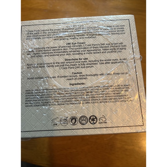 L'CORE Paris 24K Eye Cream 30ml /1 Oz NEW - Picture 3 of 4